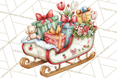 Christmas Woodland Animal PNG Kawaii Clipart Product Image 2