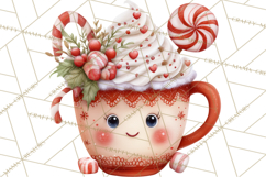 Christmas Woodland Animal PNG Kawaii Clipart Product Image 4
