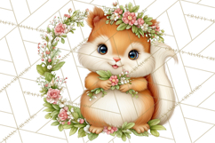 Christmas Woodland Animal PNG Kawaii Clipart Product Image 2