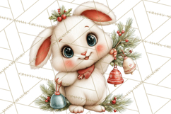 Christmas Woodland Animal PNG Kawaii Clipart Product Image 4