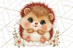Christmas Woodland Animal PNG Kawaii Clipart Product Image 4