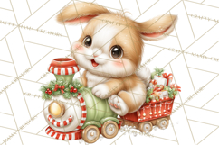 Christmas Woodland Animal PNG Kawaii Clipart Product Image 4