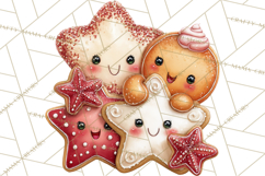 Christmas Woodland Animal PNG Kawaii Clipart Product Image 5