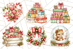 Christmas Woodland Animal PNG Kawaii Clipart Product Image 2