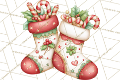Christmas Woodland Animal PNG Kawaii Clipart Product Image 3