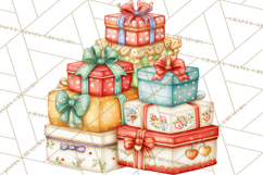 Christmas Woodland Animal PNG Kawaii Clipart Product Image 5