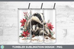 GorgeousWoodland Christmas Poinsettia Tumbler design.