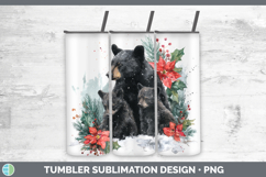 GorgeousWoodland Christmas Poinsettia Tumbler design.