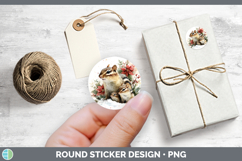 GorgeousWoodland Christmas Poinsettia Stickers design.