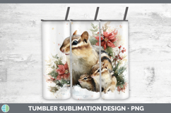 GorgeousWoodland Christmas Poinsettia Tumbler design.