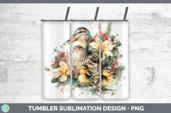 GorgeousWoodland Christmas Poinsettia Tumbler design.