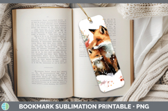 GorgeousWoodland Christmas Poinsettia Bookmark design.