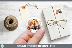 GorgeousWoodland Christmas Poinsettia Stickers design.