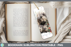 GorgeousWoodland Christmas Poinsettia Bookmark design.
