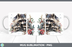 GorgeousWoodland Christmas Poinsettia Mug Wrap design.