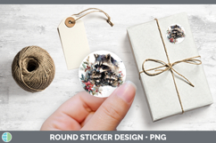 GorgeousWoodland Christmas Poinsettia Stickers design.