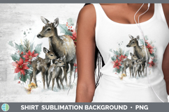 GorgeousWoodland Christmas Poinsettia Shirt design.