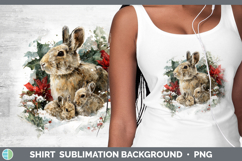 GorgeousWoodland Christmas Poinsettia Shirt design.