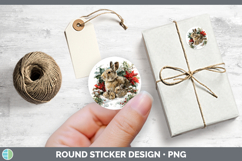 GorgeousWoodland Christmas Poinsettia Stickers design.