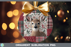 GorgeousWoodland Christmas Quilt Ornament design.