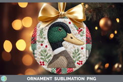 GorgeousWoodland Christmas Quilt Ornament design.