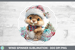 GorgeousWoodland Christmas Santa Wind Spinner design.