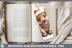 GorgeousWoodland Christmas Santa Bookmark design.