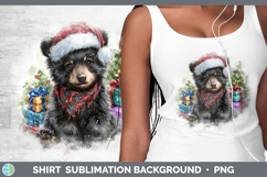 GorgeousWoodland Christmas Santa Shirt design.