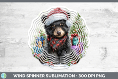 GorgeousWoodland Christmas Santa Wind Spinner design.