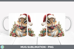 GorgeousWoodland Christmas Santa Mug Wrap design.