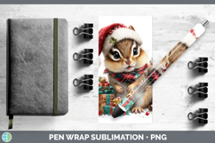 GorgeousWoodland Christmas Santa Pen Wrap design.