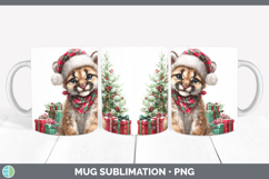 GorgeousWoodland Christmas Santa Mug Wrap design.