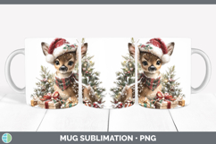 GorgeousWoodland Christmas Santa Mug Wrap design.