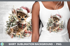 GorgeousWoodland Christmas Santa Shirt design.