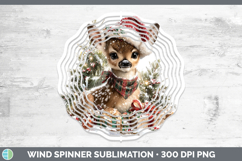 GorgeousWoodland Christmas Santa Wind Spinner design.
