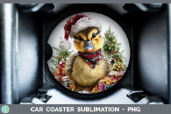 GorgeousWoodland Christmas Santa Car Coaster design.