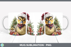 GorgeousWoodland Christmas Santa Mug Wrap design.