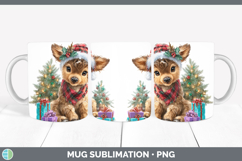 GorgeousWoodland Christmas Santa Mug Wrap design.