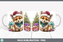 GorgeousWoodland Christmas Santa Mug Wrap design.