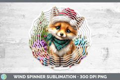 GorgeousWoodland Christmas Santa Wind Spinner design.