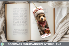 GorgeousWoodland Christmas Santa Bookmark design.