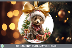 GorgeousWoodland Christmas Santa Ornament design.