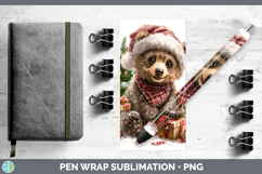 GorgeousWoodland Christmas Santa Pen Wrap design.