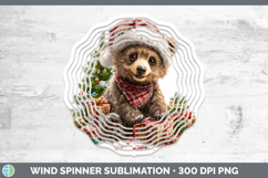 GorgeousWoodland Christmas Santa Wind Spinner design.