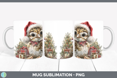 GorgeousWoodland Christmas Santa Mug Wrap design.