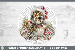 GorgeousWoodland Christmas Santa Wind Spinner design.