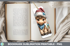 GorgeousWoodland Christmas Santa Bookmark design.