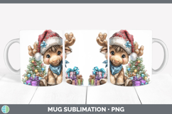 GorgeousWoodland Christmas Santa Mug Wrap design.