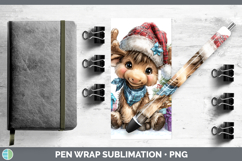GorgeousWoodland Christmas Santa Pen Wrap design.