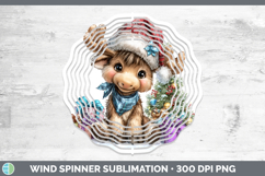 GorgeousWoodland Christmas Santa Wind Spinner design.